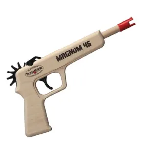 MAGNUM ENTERPRISES Magnum 45 11.75" 12 Shot Rubber Band Pistol - Red Ammo