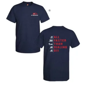 KYGUNCO All Faster Than Dialin 911 - Blue T-Shirt 3XL