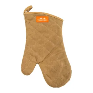 TRAEGER BBQ Mitt - Brown Canvas & Leather