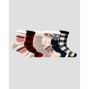 TERRAMAR Cabin Sock 6pk Assorted