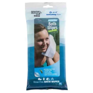 ADVENTURE MEDICAL KITS Adventure Bath Wipes 8 8 x 8 W