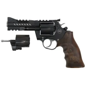 KORTH Ranger Nighthawk Custom 357 Mag 4" 6rd - DLC & Walnut w/ Interchangeable 9mm Cylinder