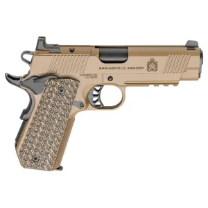SPRINGFIELD ARMORY 1911 TRP 45 ACP 4.25" 9rd - Coyote Tan w/ VZ GripsA(R) Hydra(TM) G-10