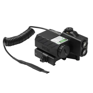 NCSTAR OFFSET LASER DESIGNATOR/GRN LASER/RED/WHT NAV/BLK