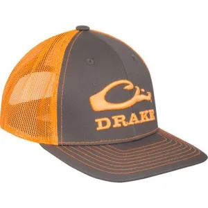 DRAKE Logo Mesh Back Cap Chocolate/Orange OSFM