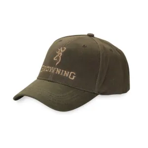 BROWNING Dura-Wax Solid Color Ballcap Olive