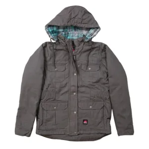 BERNE WORKWEAR Women's Softstone Duck Barn Coat Titanium