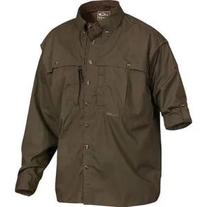 DRAKE Cotton Wingshooters Long Sleeve Olive Plus Sizes