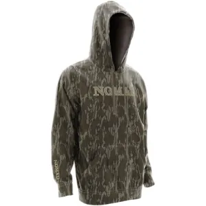 NOMAD CLOTHING Camo Logo Hoodie Mossy Oak Bottomland