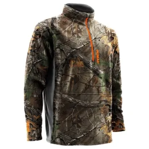 NOMAD CLOTHING Southbounder Camo 1/4 Zip Fleece Realtree Xtra