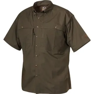 DRAKE Cotton Wingshooters Short Sleeve Olive Plus Sizes