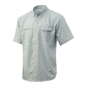 HUK Tide Point Fish Plaid Short Sleeve