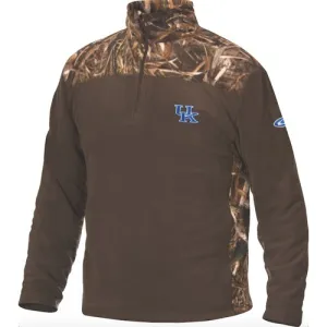 DRAKE U of K Camo Camp Fleece Pullover Realtree Max-5