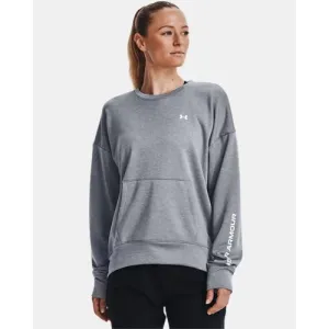 UNDER ARMOUR Women's UA Shoreline Terry Crew w/ Kangaroo Pocket - Steel