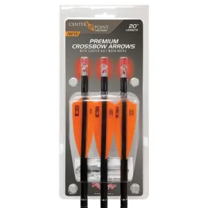 CENTERPOINT ARCHERY 3PK BOLTS W/ LIGHTED NOCKS