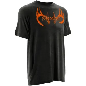 NOMAD CLOTHING Deer Antlers Tee Short Sleeve Dark Grey Heather