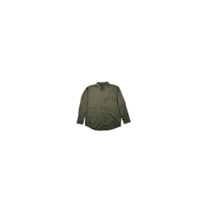 BERNE WORKWEAR Utility LW Canvas Long Sleeve Work Shirt Sage Plus