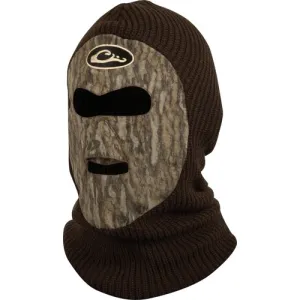 DRAKE Fleece-Lined Face Mask Mossy Oak Bottomland OSFM