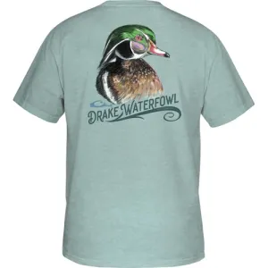 DRAKE Bust Woodies T S/S Blue Glass Plus