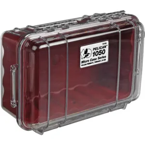 PELICAN 1050 Micro Case - Red / Clear