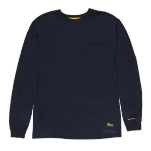 BERNE WORKWEAR Lightweight Long Sleeve Perfomance T-shirt Navy
