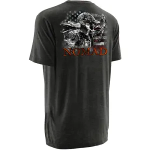 NOMAD CLOTHING American Archer Short Sleeve Tee Dark Grey Heather
