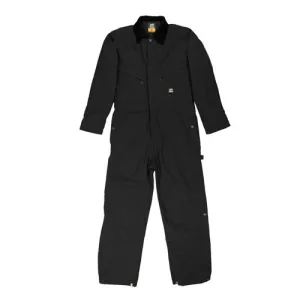 BERNE WORKWEAR Heritage Insulated Coverall Black Plus Sizes