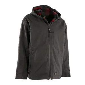 BERNE WORKWEAR Flannel Lined Quarry Coat Titanium