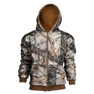 WORLD FAMOUS Pull Over Rev Sweatshirt Brn/Burly/Tan Plus Sizes