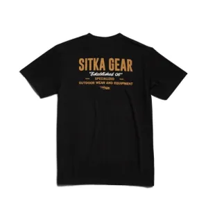 SITKA Signage Tee Black