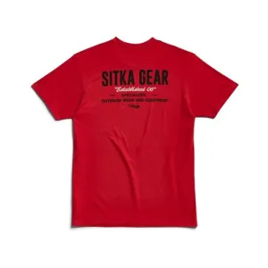 SITKA Signage Tee Cardinal