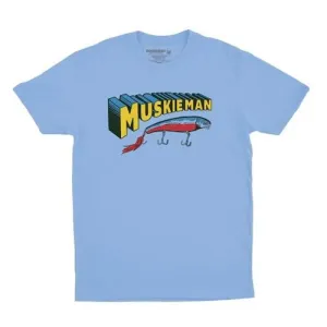 BONE HEAD OUTFITTERS Muskie Man T-Shirt - Carolina Blue