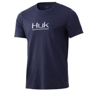 HUK Performance Fishing Tee Navy Heather