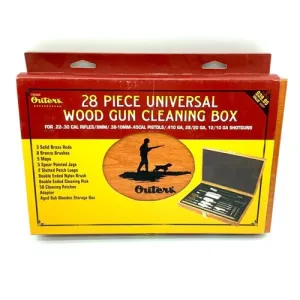 OUTERS 28 Piece Universal Cleaning Kit | Wood Box