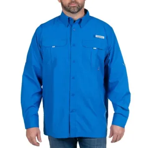 HABIT Fourche Mountain River Shirt LS Marlin Blue