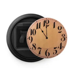TACTICAL WALLS 1410M Tactical Wall Clock Arabic Black Wood Grain