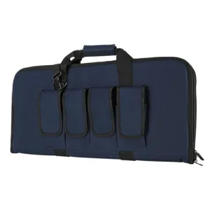 NCSTAR VISM CARBINE Pistol Case - 28"/BLUE w/BLACK TRIM