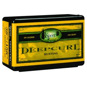 SPEER AMMO Reloading Bullets Deepcurl 38 Caliber 158 Grain 100rd