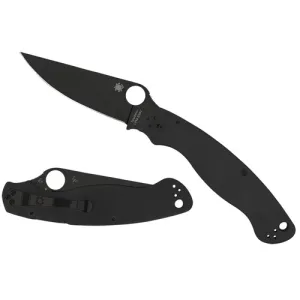 SPYDERCO Military 2 Black G-10 Black Blade