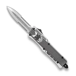 COBRATEC Small Arctic White Black CTK-1 Dagger 2-Side Serr