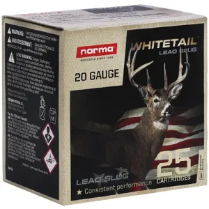 NORMA AMMO 20Ga Whitetail Slug 2.75" Slug 1oz 25rd