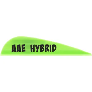 ARIZONA ARCHERY Hybrid 16 Vanes Bright Green 1.7" 100pk