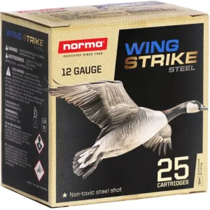 NORMA AMMO 12Ga Wingstrike Steel 3" #4 Shot 1 1/4oz 25rd
