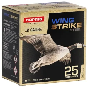 NORMA AMMO 12Ga Wingstrike Steel 3" #3 Shot 1 1/4oz 25rd