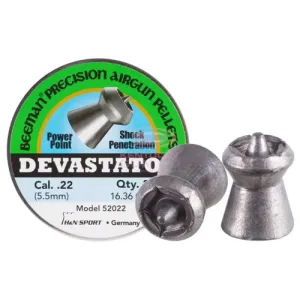BEEMAN Devastator, .22 Cal, 16.36 Grains, Pointed, 200ct