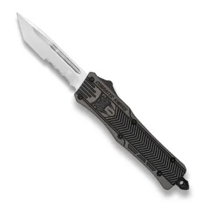 COBRATEC Medium Tungsten Black CTK-1 Tanto Serrated