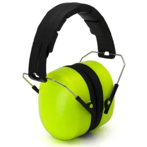 PYRAMEX Passive Hi-Vis Lime Earmuff - NRR 27db