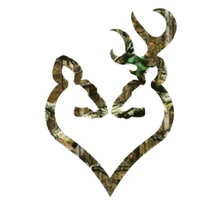 BROWNING Buck Heart Decal Camo Vinyl Sticker 6"