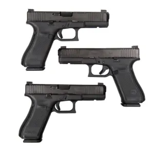 GLOCK G17 9mm 4.49" 17rd - Black w/ Ameriglo Night Sights & 2 Magazines - POLICE TRADE IN