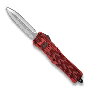 COBRATEC Medium Red Black CTK-1 Dagger Not Serrated